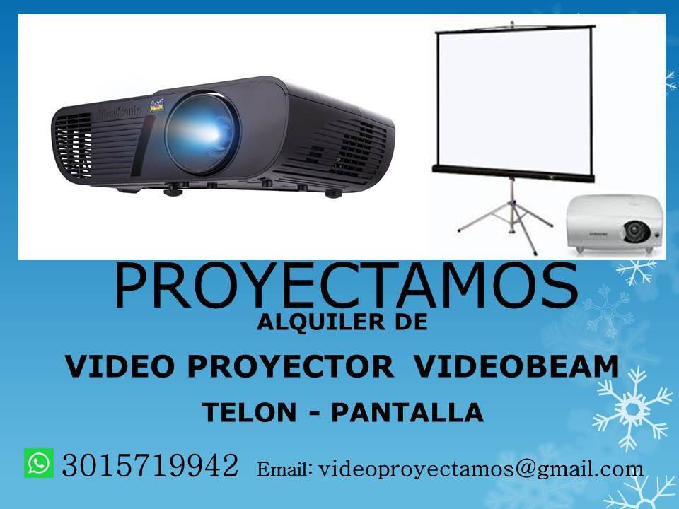 ALQUILER VIDEO BEAM PROYECTOR AYUDA AUDIOV TELON SANTA MARTA PALOMINO