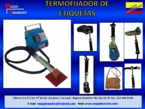 TERMOFIJADOR PARA ETIQUETAR CALZADO