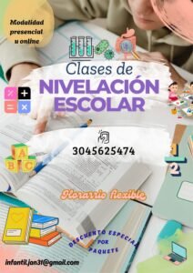 Clases de forma presencial u online, novedosas, de lectoescritura, matemáticas, entre otros, para niños. Bucaramanga